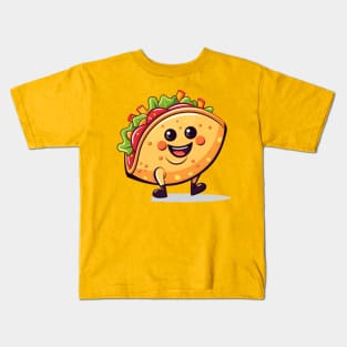 kawaii Taco  T-Shirt cute potatofood funny Kids T-Shirt